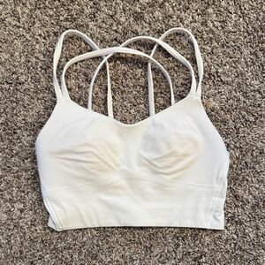 Lululemon Athletica White Strappy Bra
